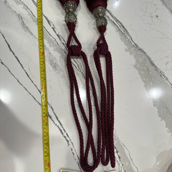 New Vintage 2 Pcs Rope Curtain Tassel TieBacks Curtain Fringe, bought $34.99each - Picture 11 of 16